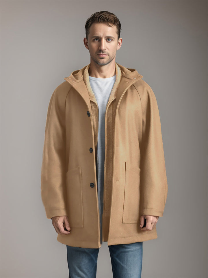 Practical and stylish softshell jacket for men with hood Lune London