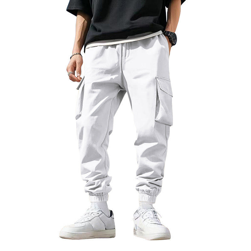 Men's cargo style leisure pants with elastic waist Lune London