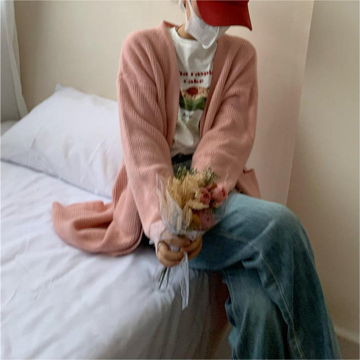 Cardigan en tricot épais pour femmes avec poches et coupe tendance Chic & Stil