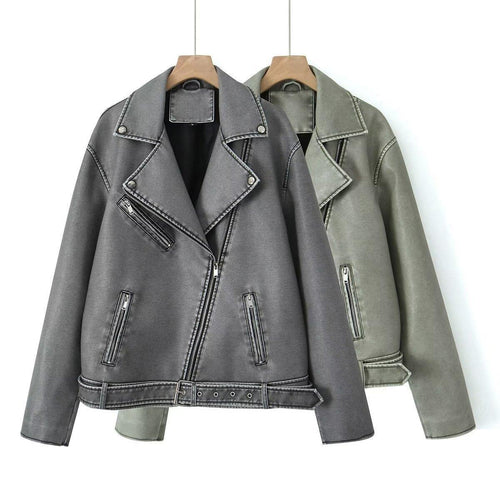 Amarae Vintage Biker Jacket for Women