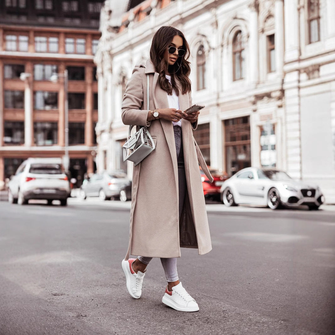 Ladies elegant and comfortable long coat Lune London