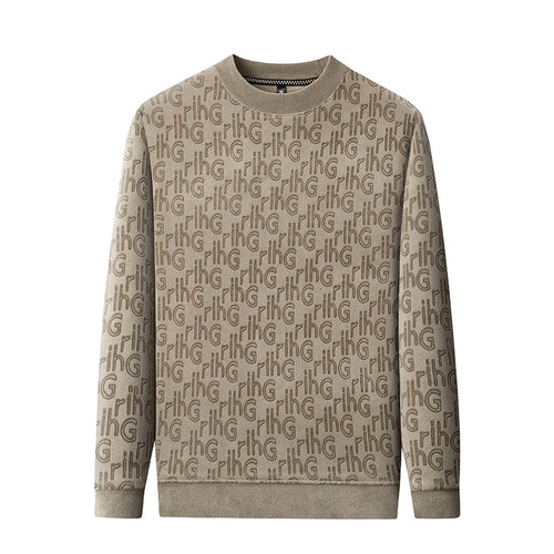 Elegant sweatshirt for men with textured high-quality material Amarae
