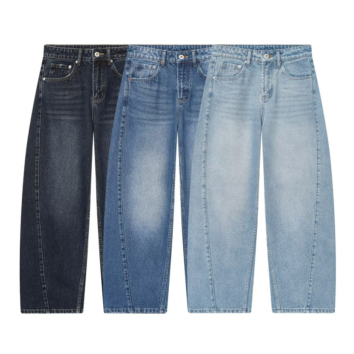 Women’s cropped wide-cut jeans with high waist and front seam details Amarae
