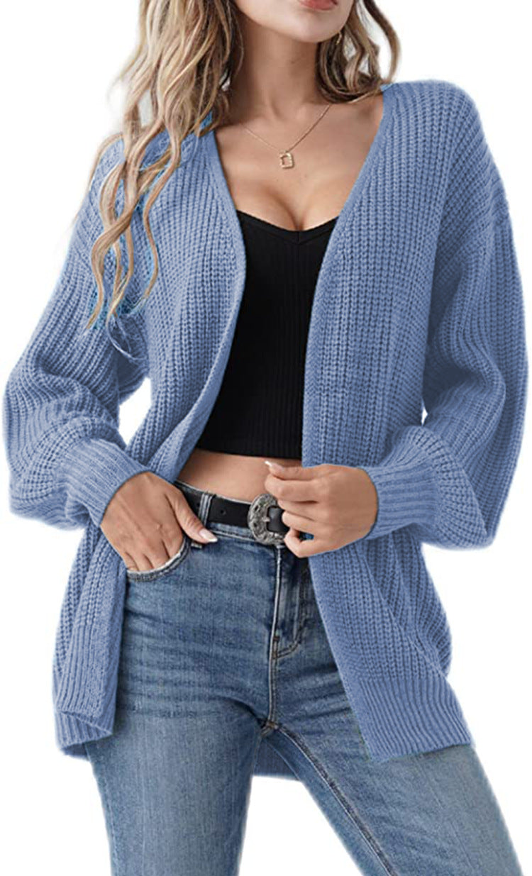 Cardigan en tricot épais pour femmes avec une coupe décontractée et des mailles ouvertes Chic & Stil
