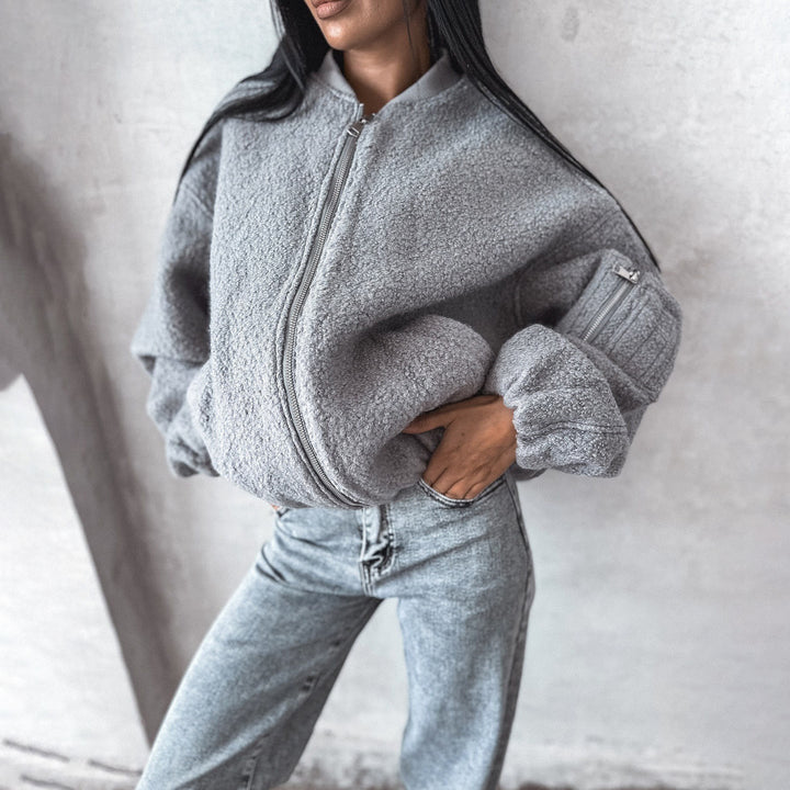 Women fleece jacket with cozy fit Amarae