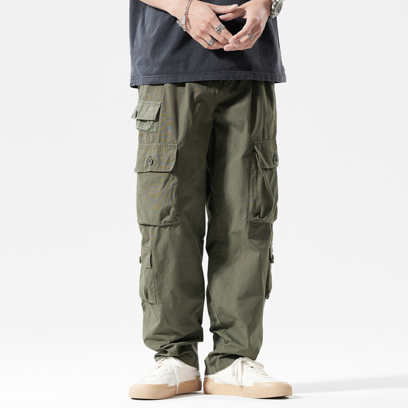 Men's cargo pants with multiple pockets and elastic waist Lune London