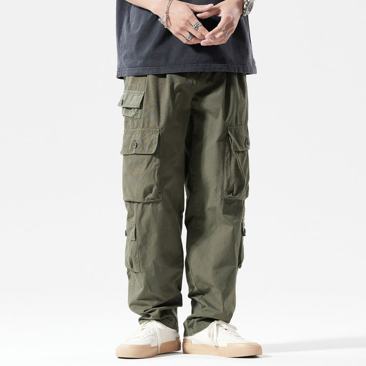 Men's cargo pants with multiple pockets and elastic waist Lune London