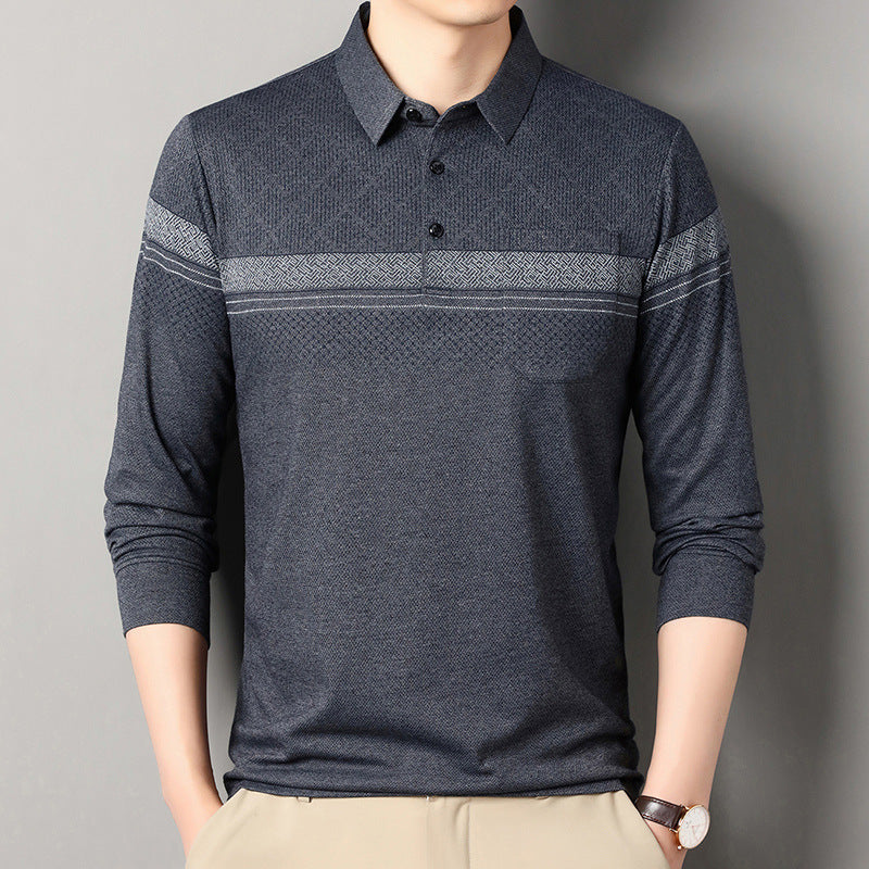 Men's Long Sleeve Polo with Structured Design Lune London