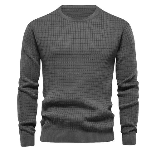 Trendy men's sweater with structured knit Amarae