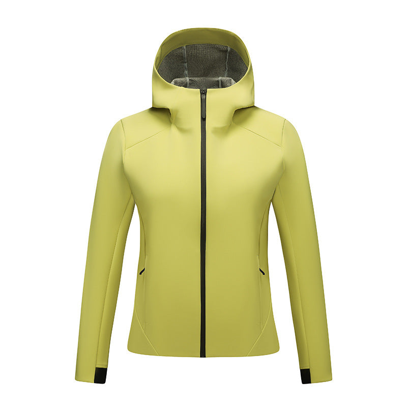 Women's softshell jacket with hood, tailored and windproof outdoor jacket Amarae
