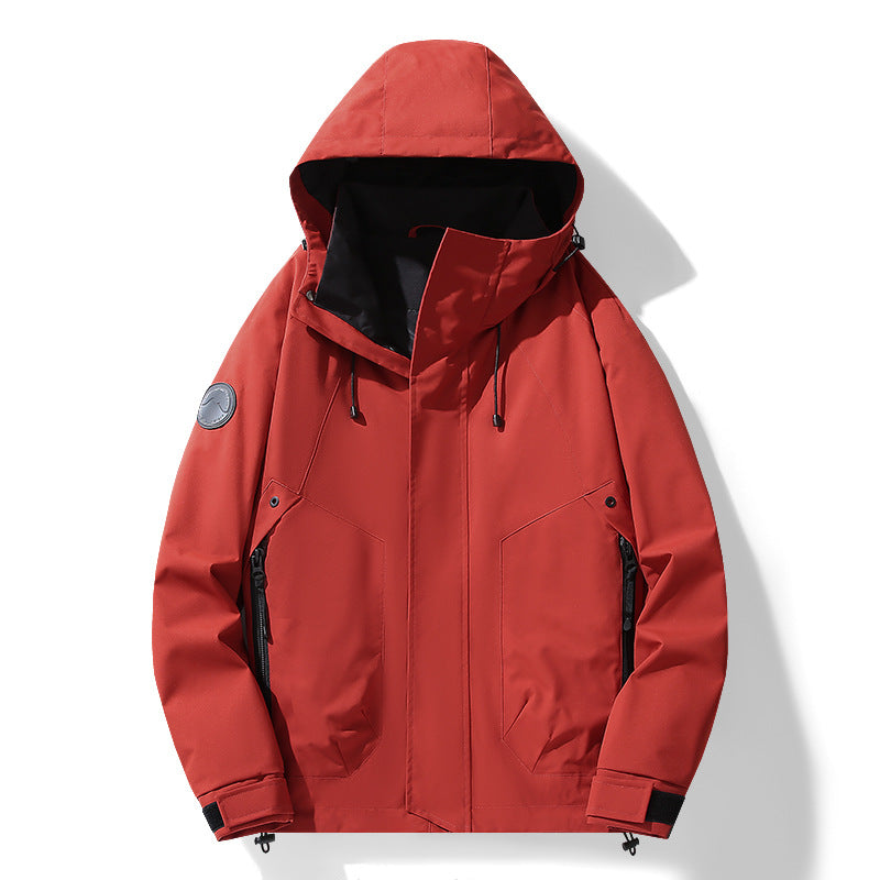 Men's multifunctional softshell parka with adjustable hood, wind and water-repellent membrane Amarae