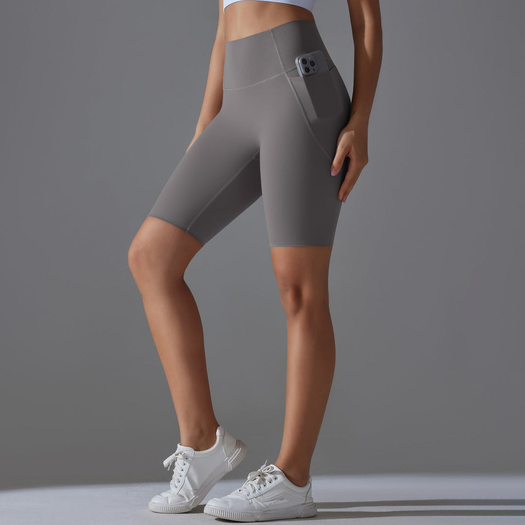 Women's Cycling Shorts with High Waist and Practical Side Pockets Amarae