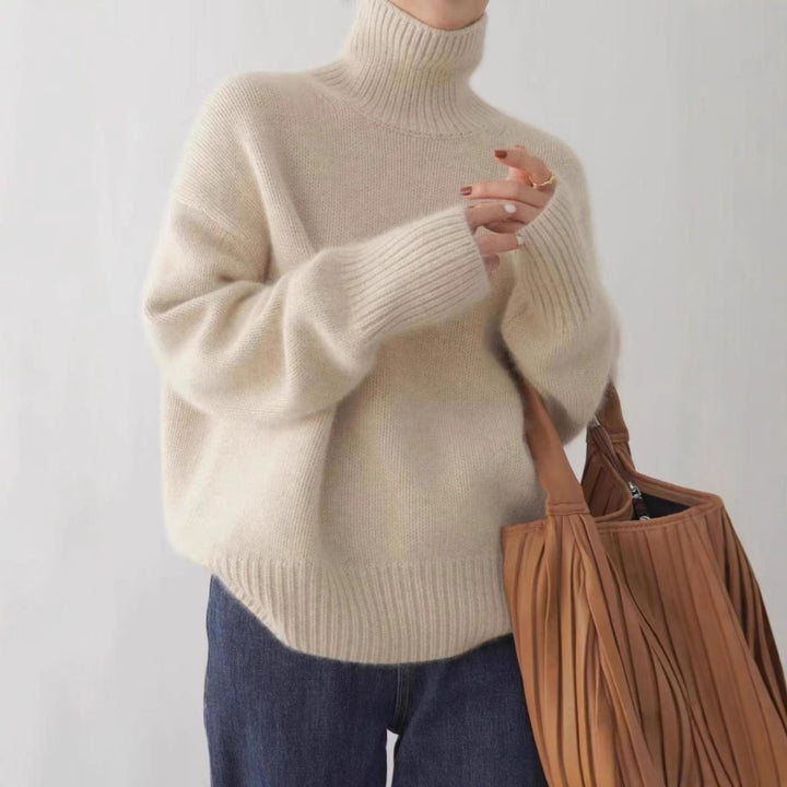 Pull à col roulé pour femmes en laine de haute qualité Chic & Stil