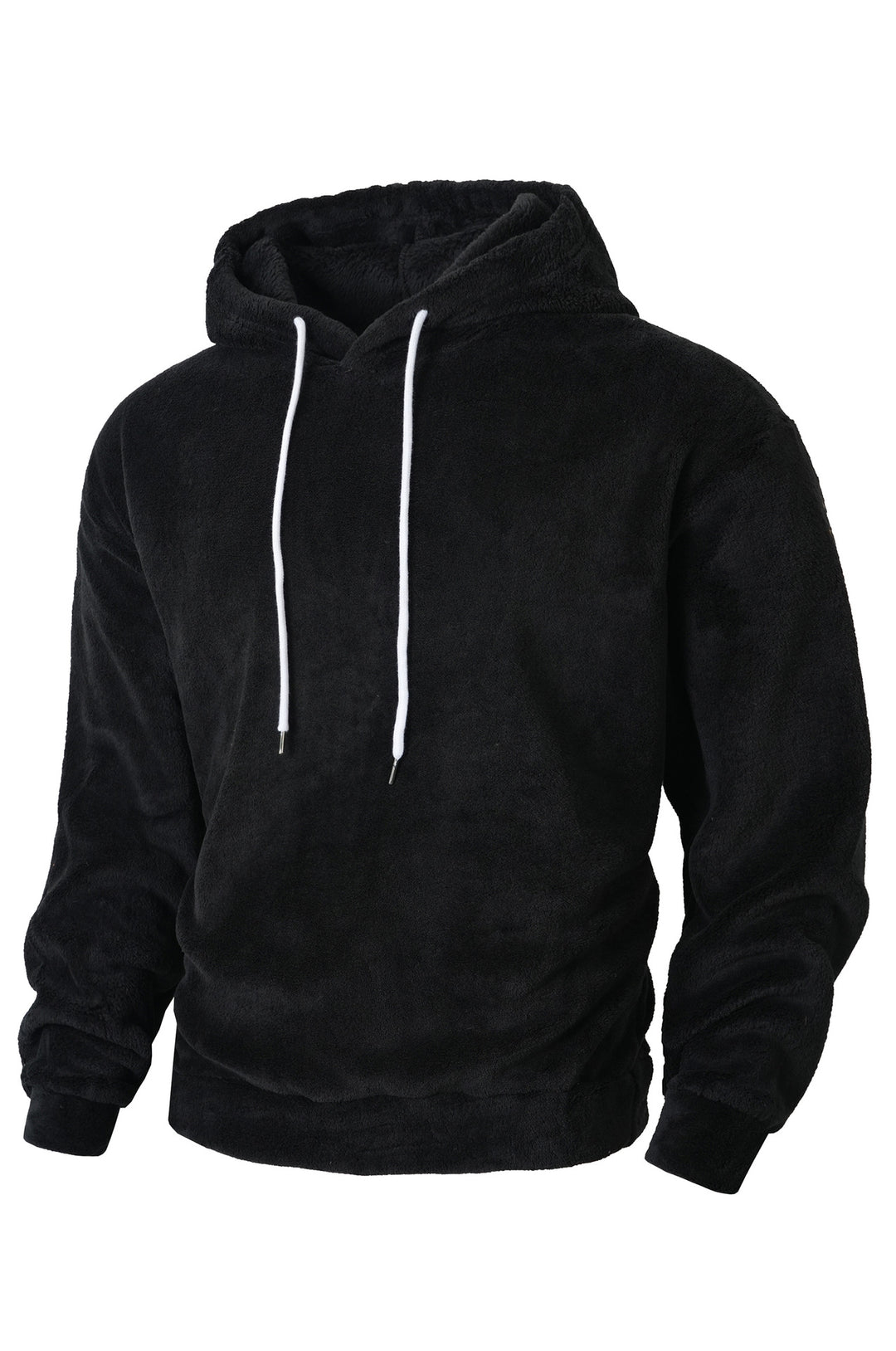 Men's Cozy Fleece Hooded Sweatshirt with Drawstring Lune London