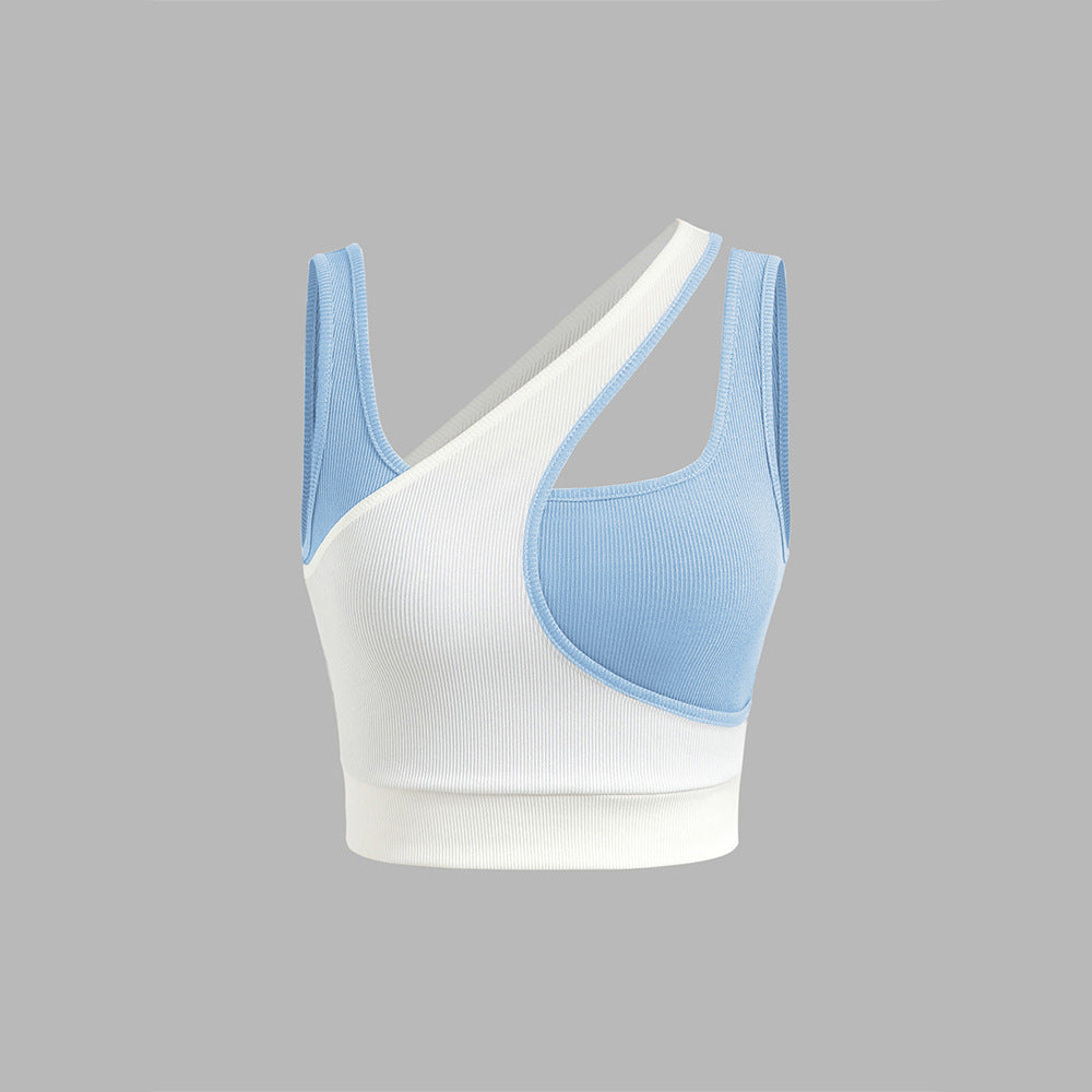 Buste de sport féminin avec design asymétrique et bretelles ajustables Chic & Stil