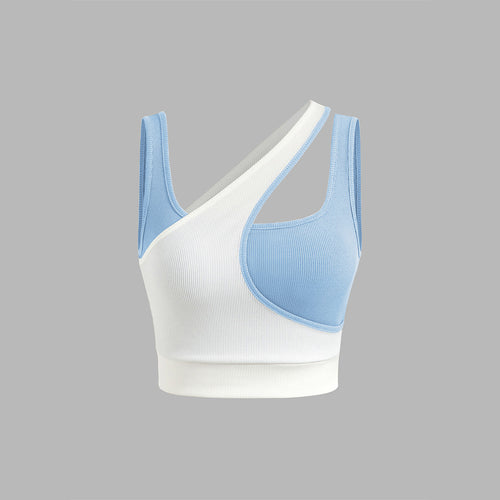 Buste de sport féminin avec design asymétrique et bretelles ajustables Chic & Stil
