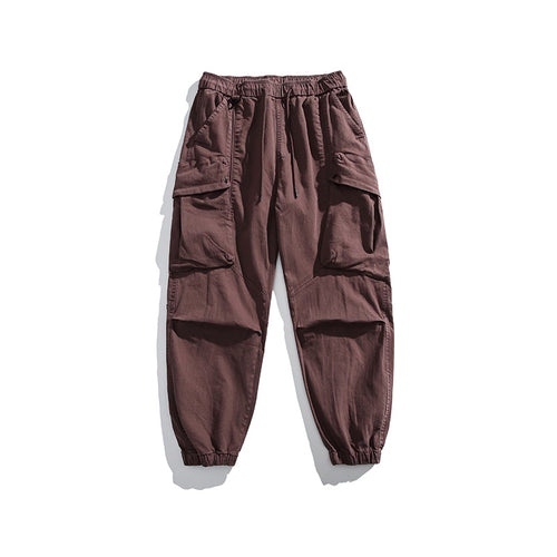 Men's cargo pants with elastic waistband and practical pockets Amarae