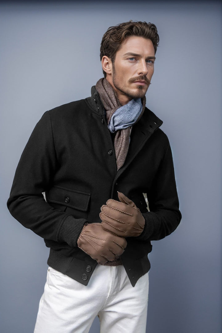 Casual and structured cotton jacket for men with practical pockets Lune London