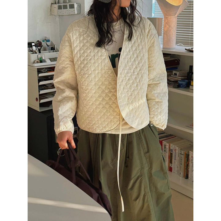 Women's Quilted Kimono Quilted Jacket with Ties Amarae