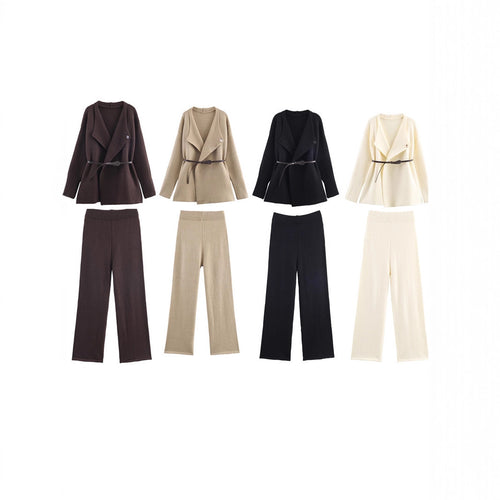 Women elegant outfit with adjustable belt and loose fit Amarae