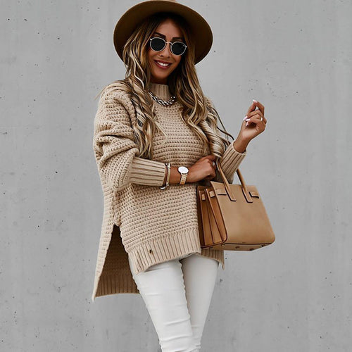 Pull en tricot pour femmes avec un motif texturé et une coupe ample Chic & Stil