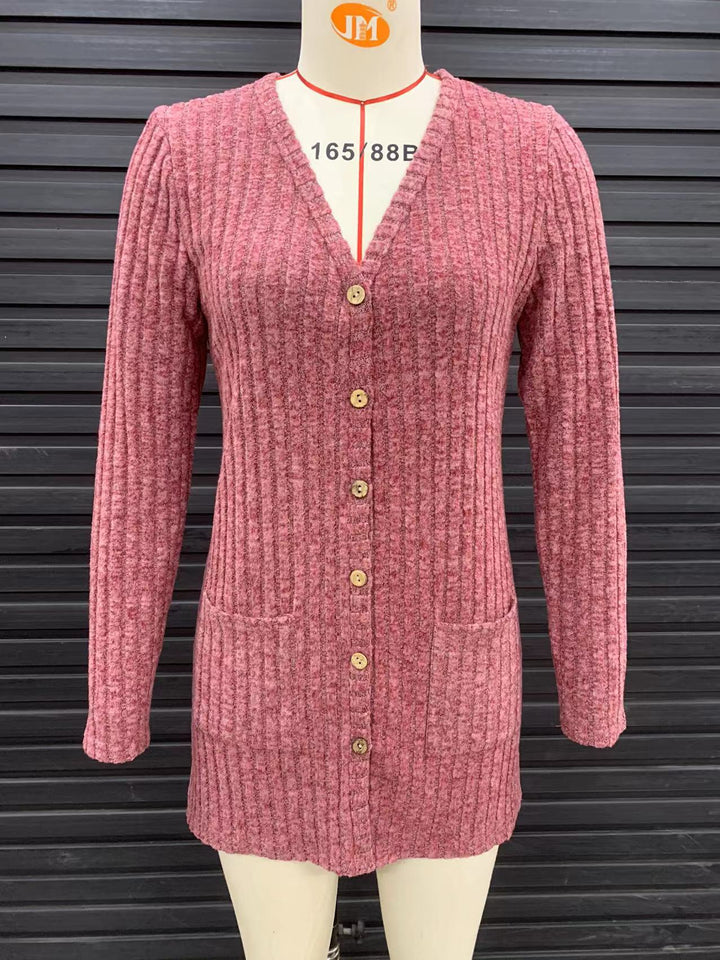 Women's cardigan with quilted structure and elegant button details Lune London