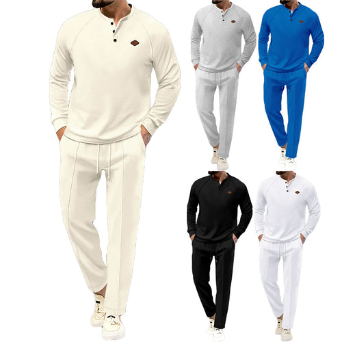 High-quality leisure suit for men with button placket and stylish pockets Amarae