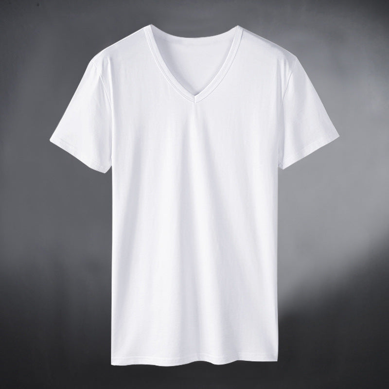 Women's V-neck T-shirt made of high-quality cotton blend Lune London