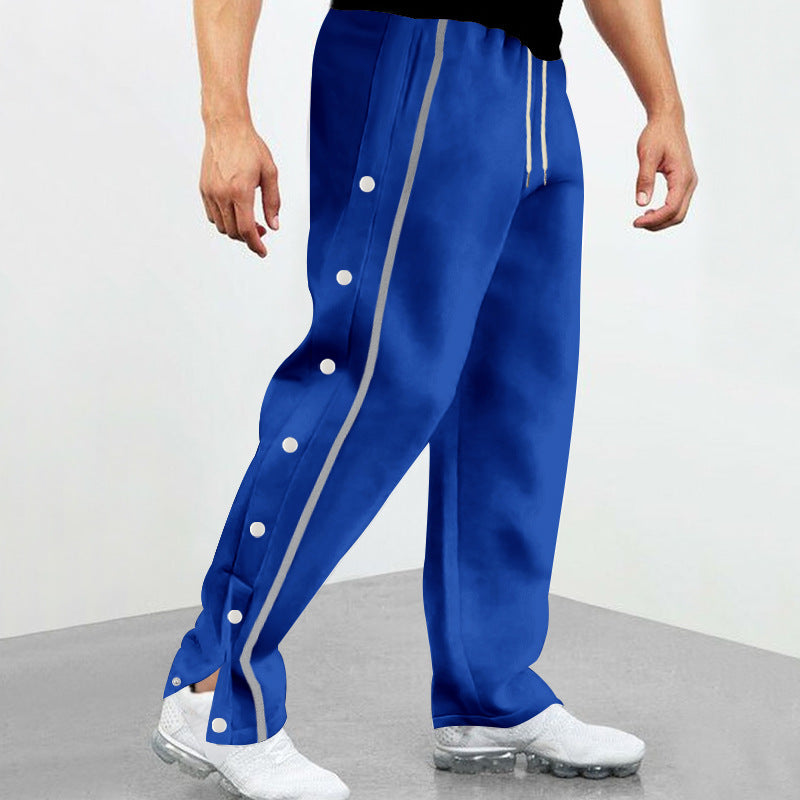 Comfortable men's sports pants with buttons Lune London