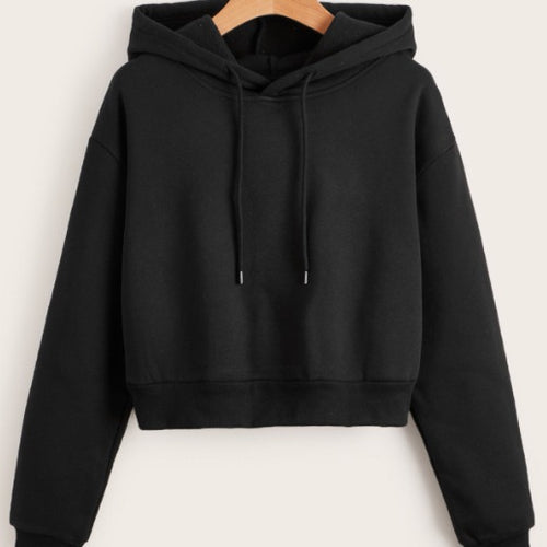 Amarae Casual Cropped Hoodie for Women