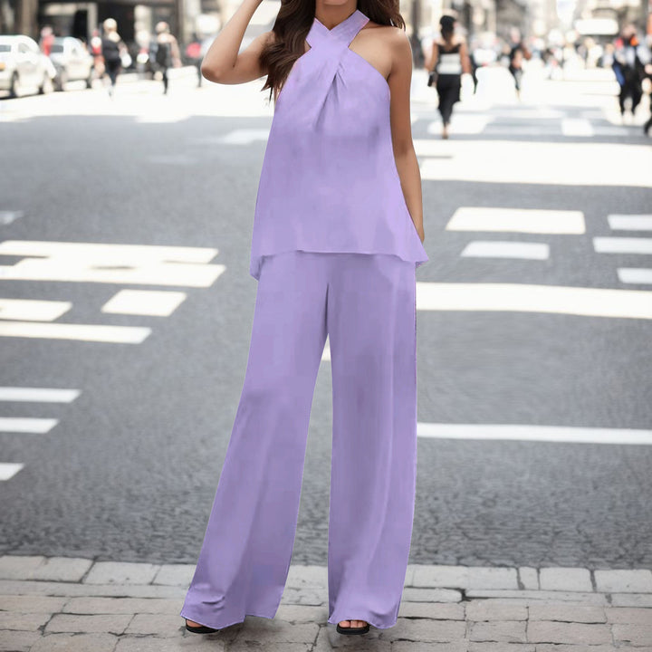 Ladies elegant and airy pants ensemble Lune London