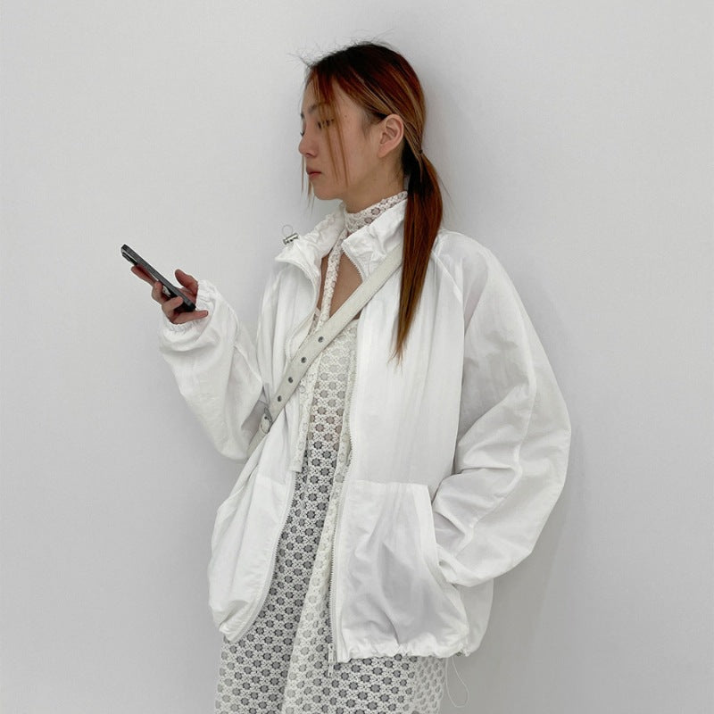 Veste fonctionnelle décontractée pour femmes avec col haut Chic & Stil