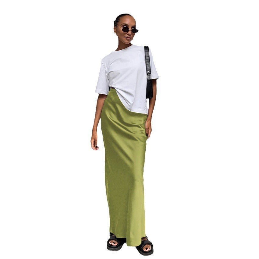 Women Elegant Chic Maxi Skirt