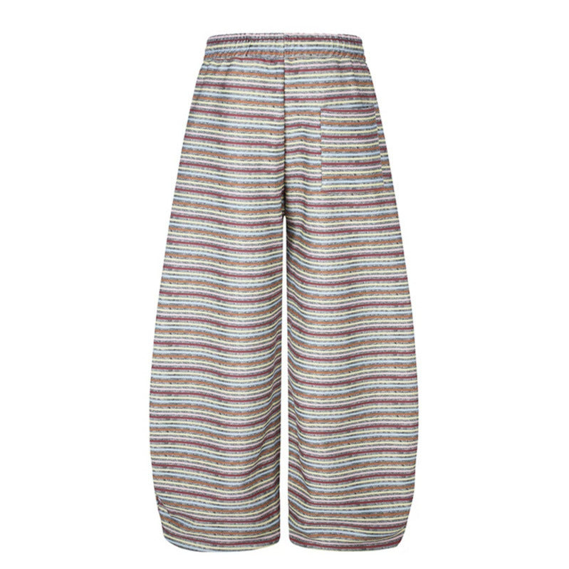 Women's Wide Palazzo Lounge Pants with Drawstring Waist and Adjustable Hem Cords Amarae