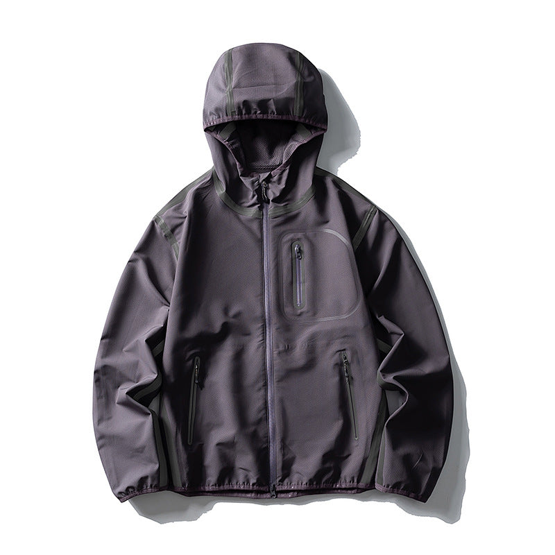 Unisex Waterproof Softshell Outdoor Jacket with Welded Seams and Hood Amarae
