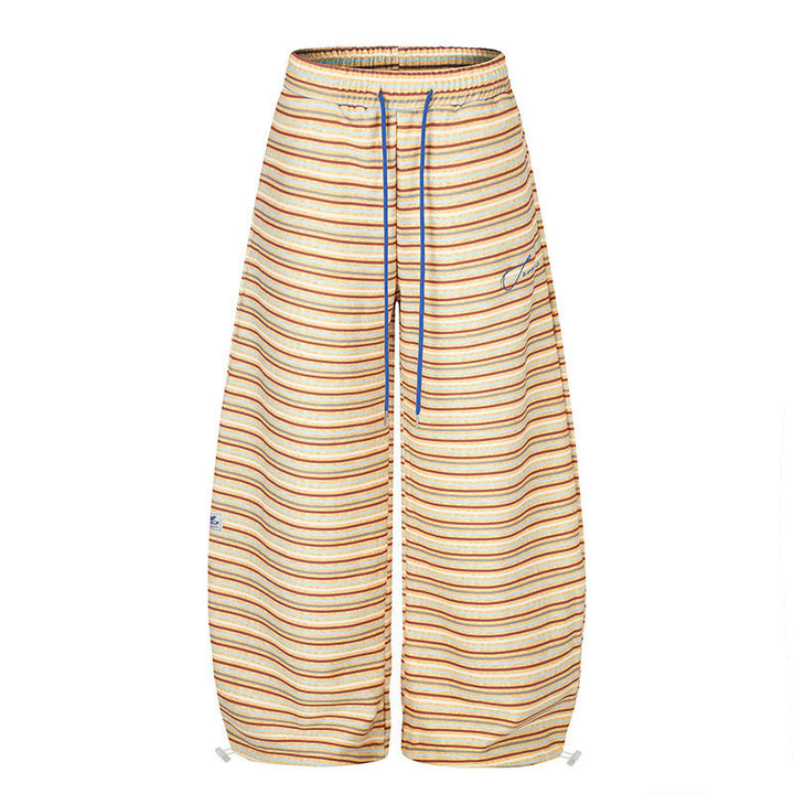 Women's Wide Palazzo Lounge Pants with Drawstring Waist and Adjustable Hem Cords Amarae