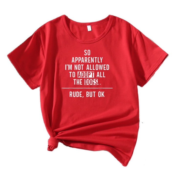 Graphic t-shirt for women amateur dog comedian Lune London