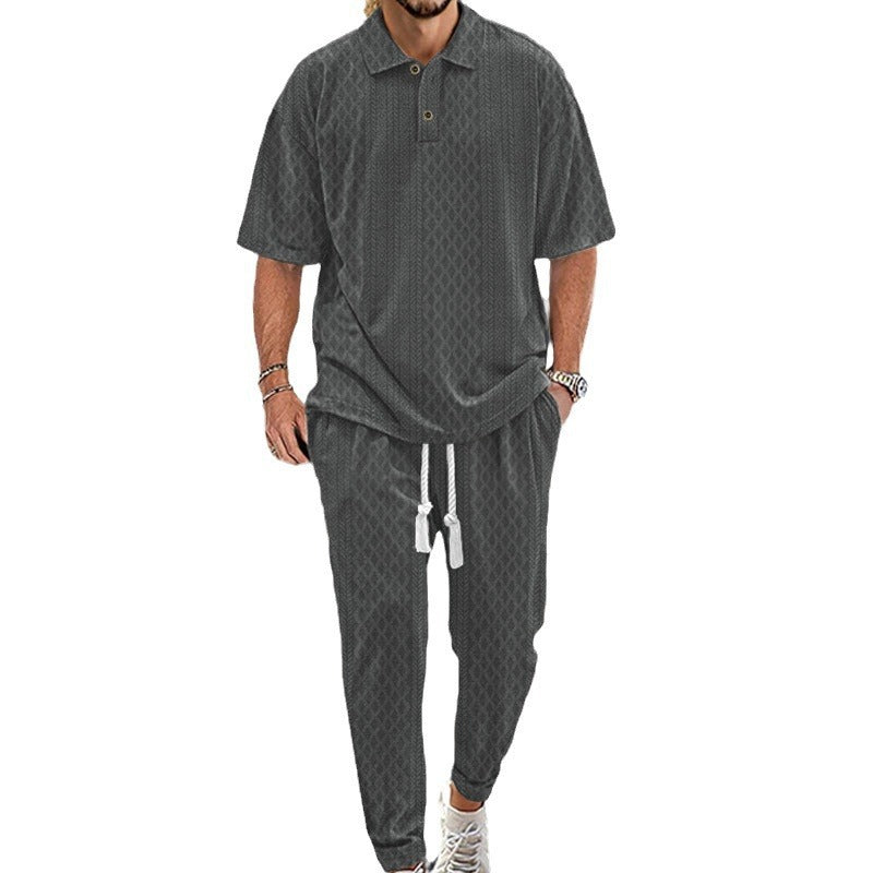 Casual tracksuit for men with modern fit and elastic waistband Lune London