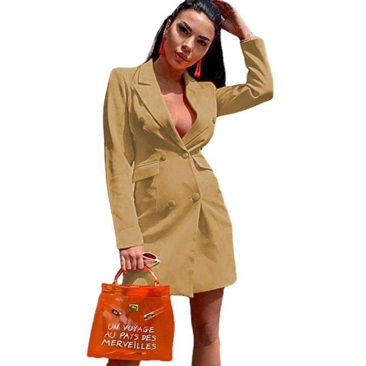 Blazer dress for women with double-breasted buttons and elegant silhouette Lune London