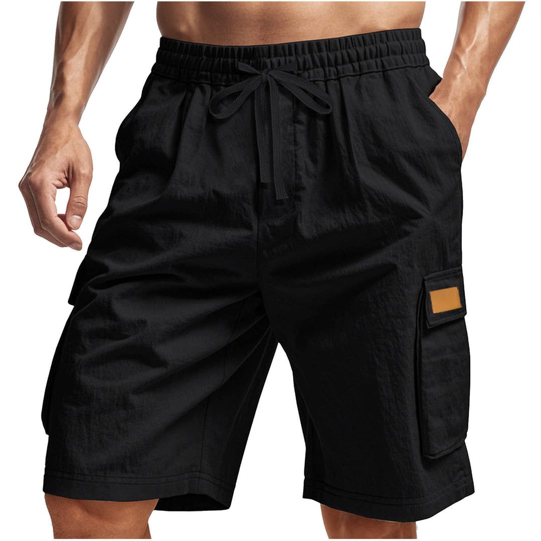 Practical cargo pants for men with elastic waist and side pockets Lune London