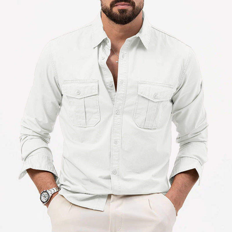 Shirt for men with practical chest pockets and modern fit Amarae