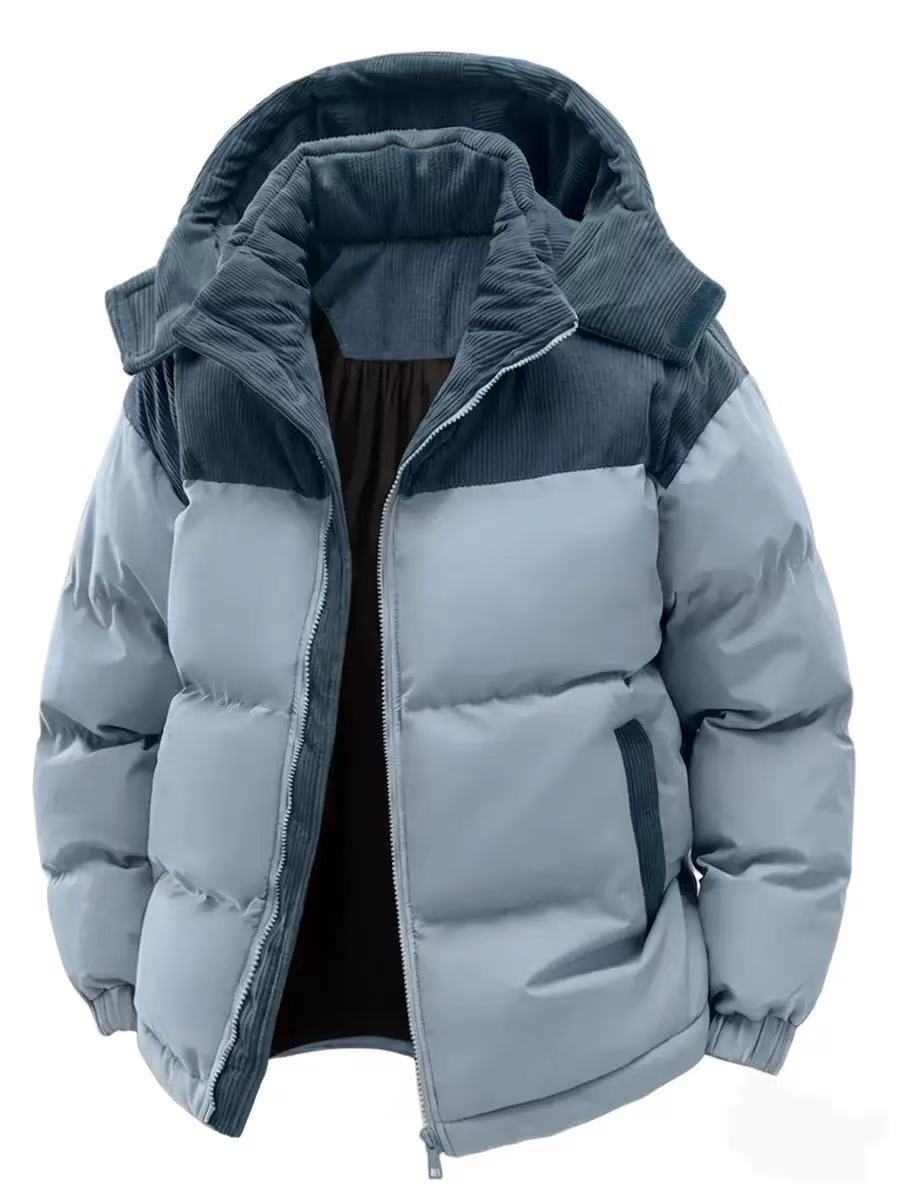 Women's quilted winter jacket with cord shoulder detail, hood, and two-way zip Amarae