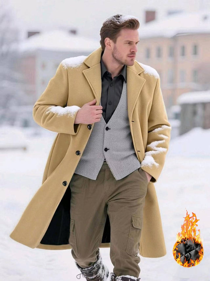 Classic wool coat for men Lune London