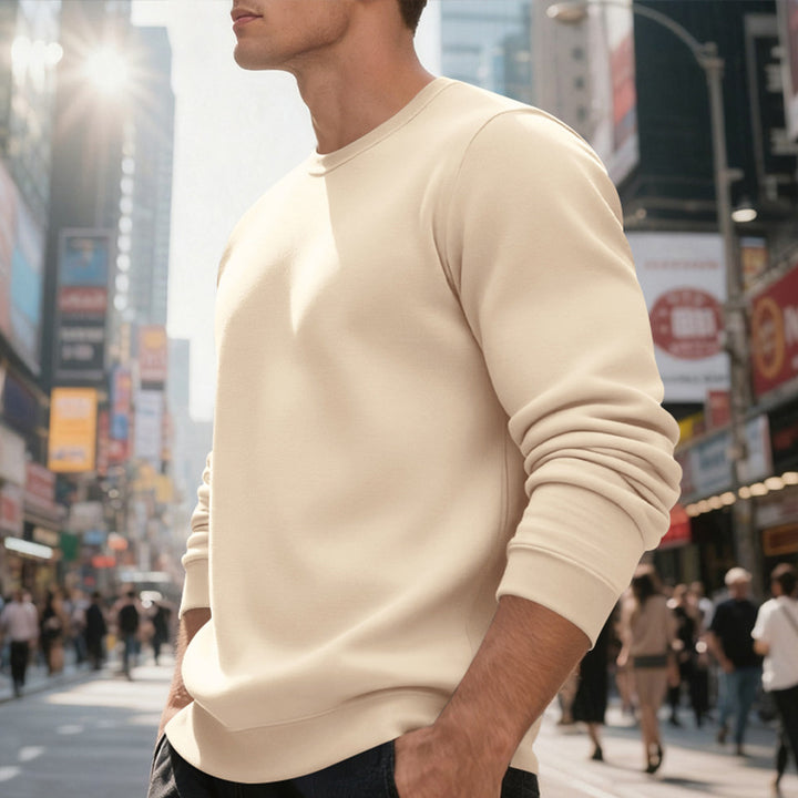 Casual sweater for men with round neck and comfortable cuffs Lune London