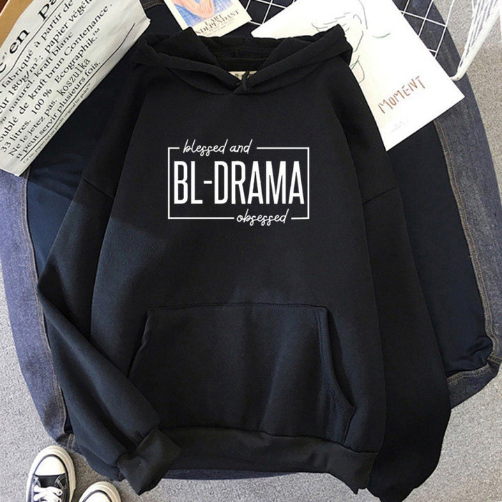 Women's hoodie with modern statement print Chic & Stil
