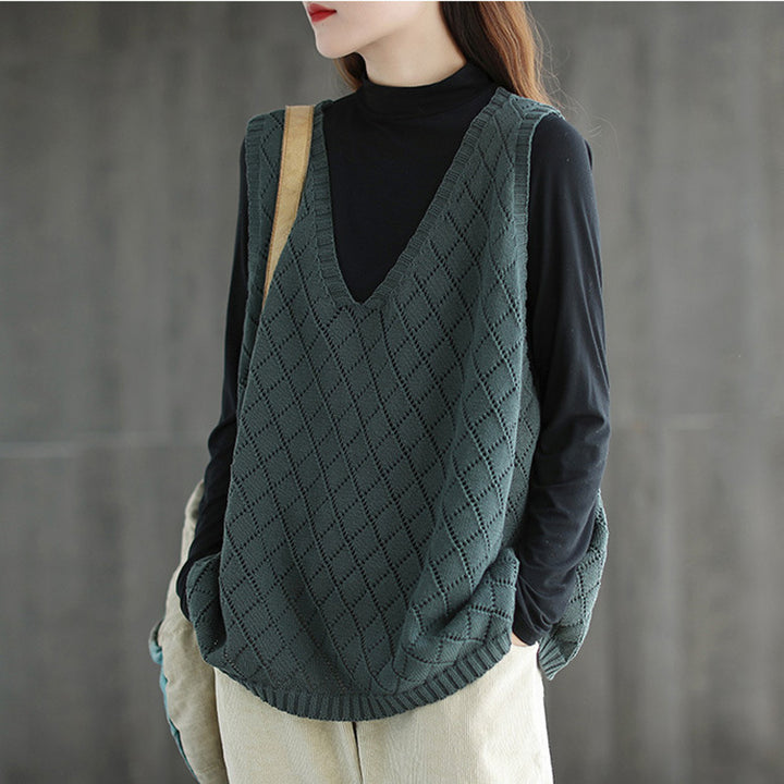 Ladies knitted vest Lune London