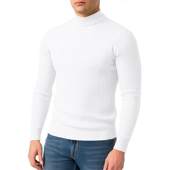High-quality knitted turtleneck sweater for men Lune London