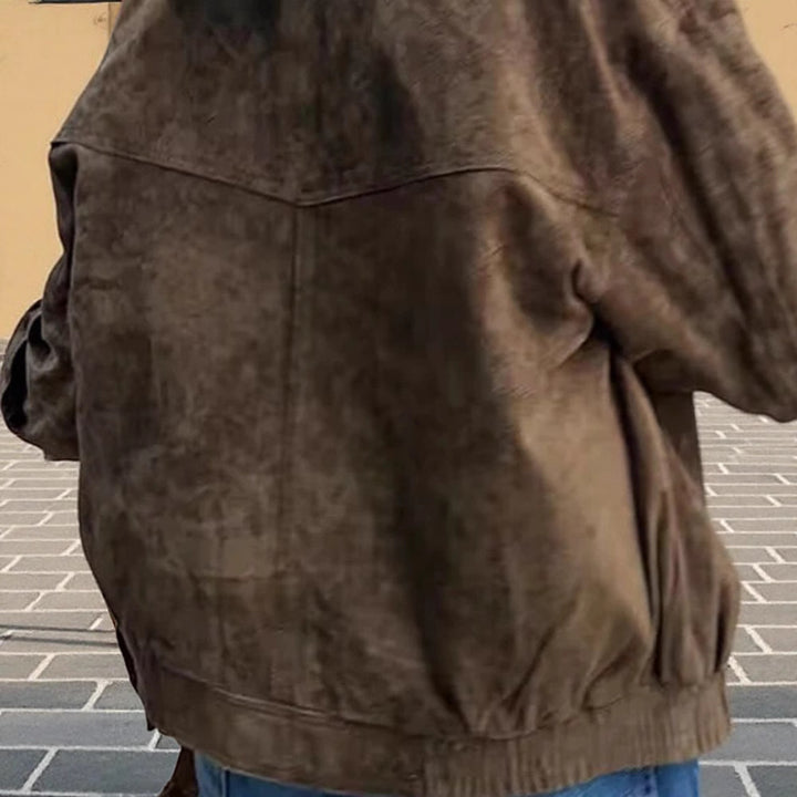 Amarae oversized suede jacket for women
