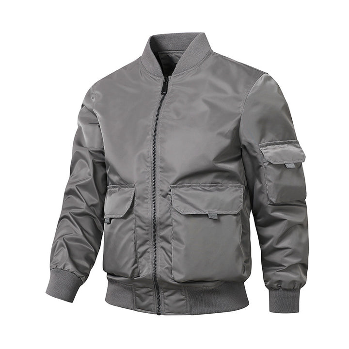 Men's sporty bomber jacket with practical pockets and elastic cuffs Lune London
