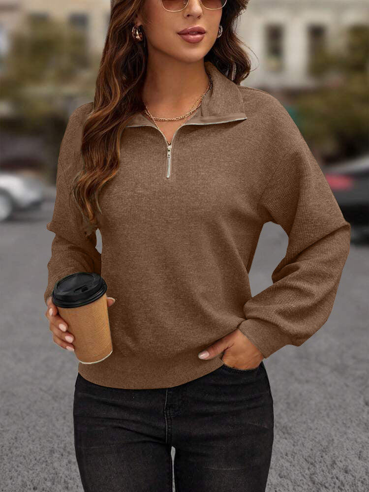 Amarae Women's Sporty Zip Sweater